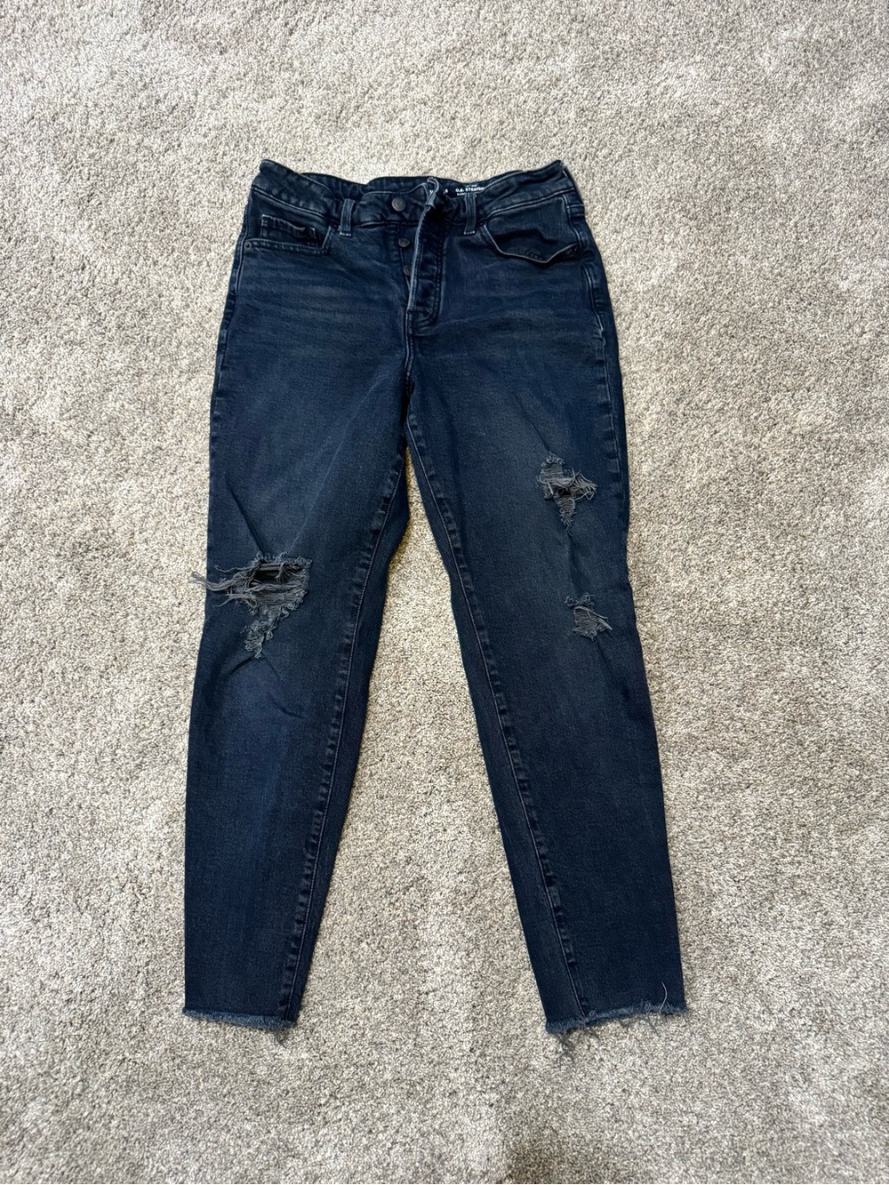 Old Navy Women's OG straight Jeans - distressed black